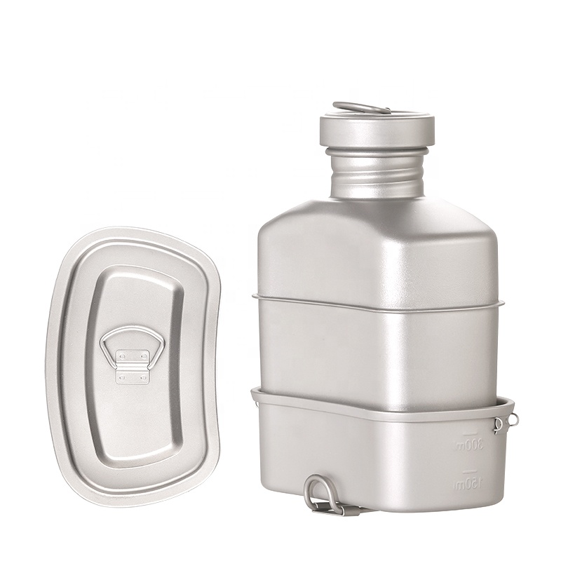 Outdoor Camping Box - مجموعة غلاية تيتانيوم خارجية 1100 مل