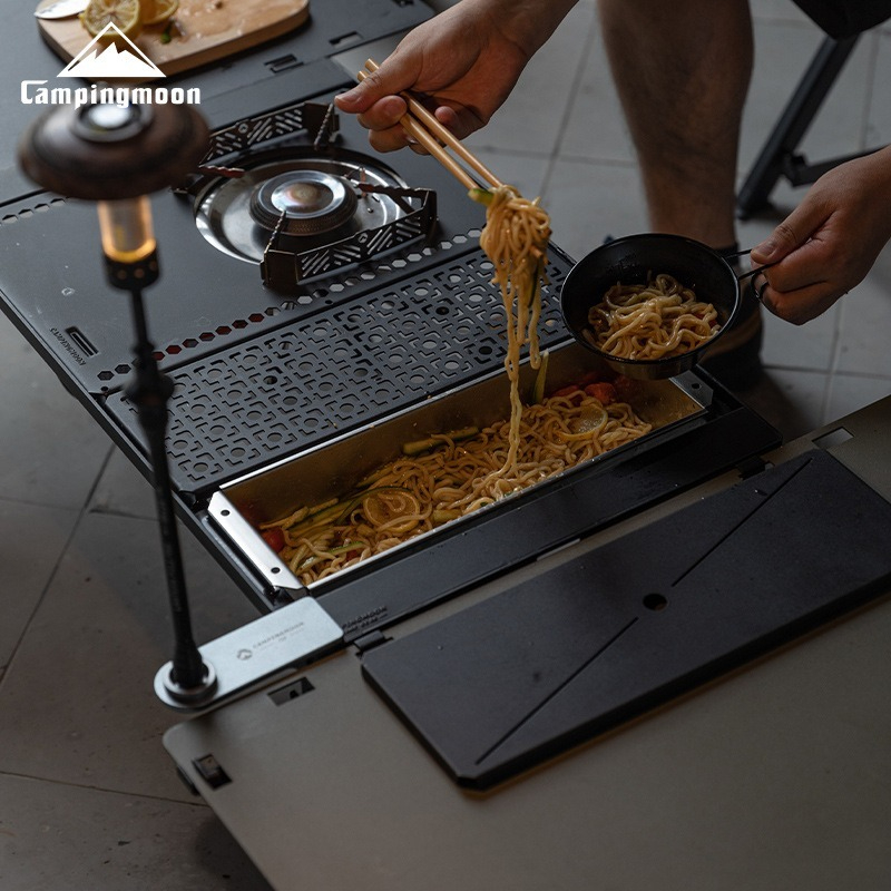 Outdoor Camping Table With Storage - CAMPINGMOON CK-11 صندوق أدوات المائدة من