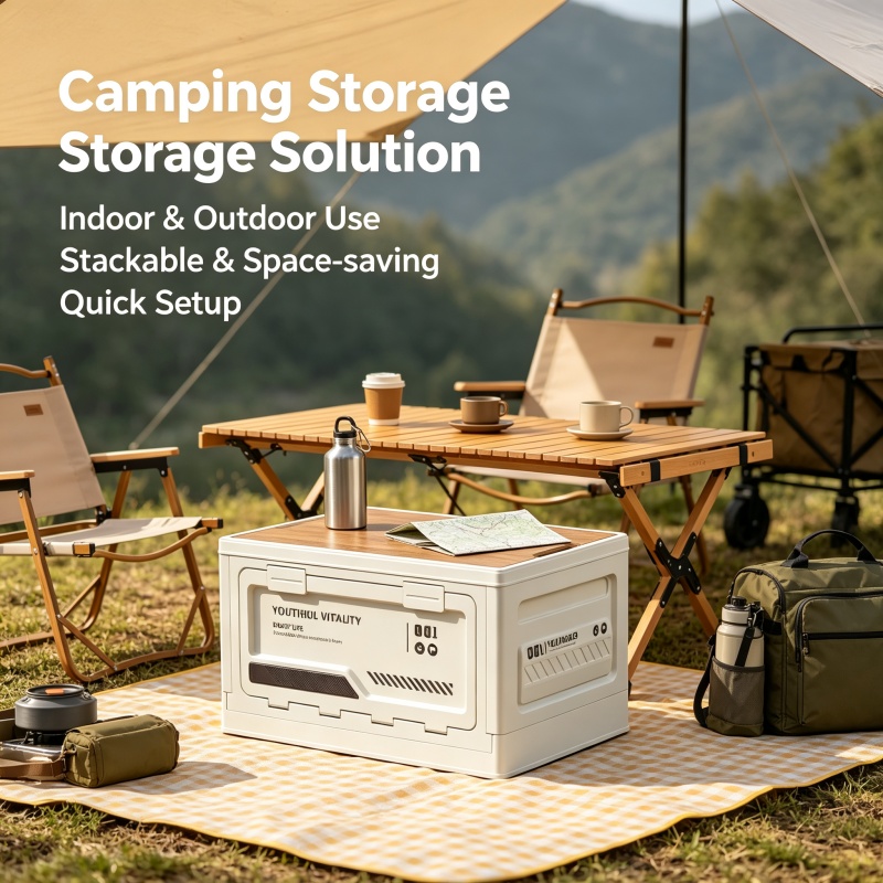 Outdoor Camping Storage Box - صندوق تخزين خارجي قابل للطي للتخييم،
