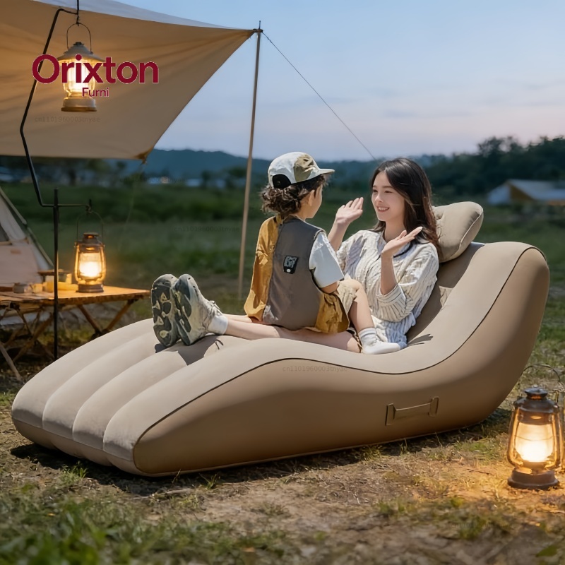 Outdoor Camping Lounge Chairs - كرسي استرخاء محمول ذاتي النفخ للاستخدام