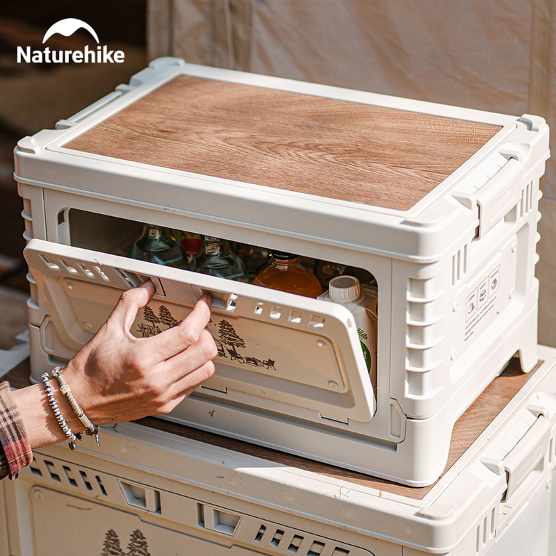 Outdoor Camping Table With Storage - Naturehike-صندوق تخزين قابل للطي للتخييم ،