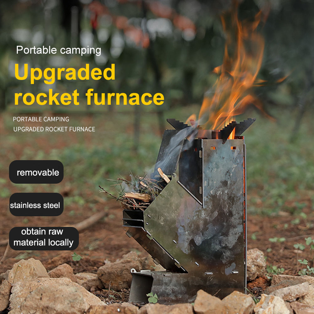 Outdoor Camping Wood Stove - موقد خشب محمول قابل للفصل من