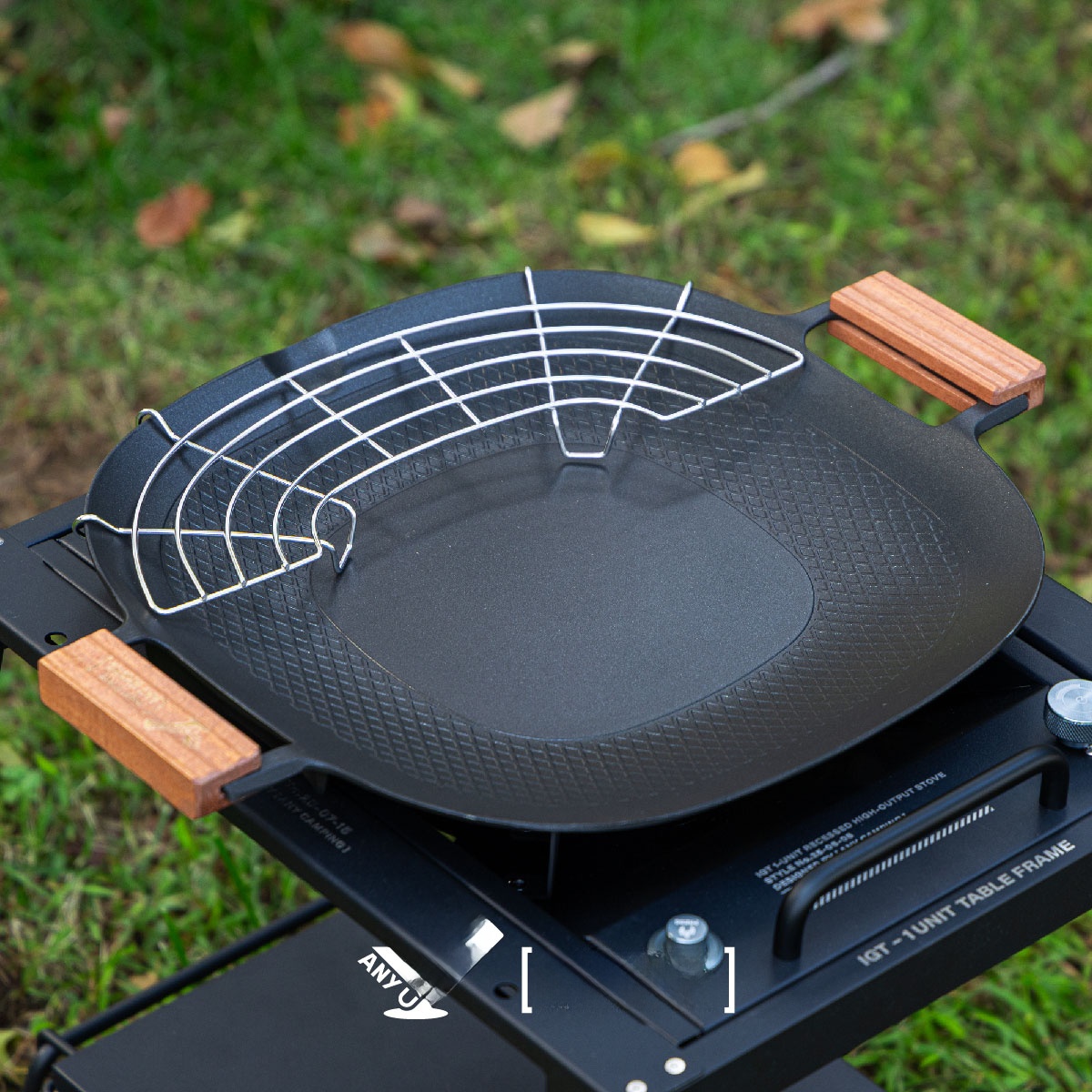 Cooking Outdoor Camping - مقلاة شواء للتخييم في الهواء الطلق،