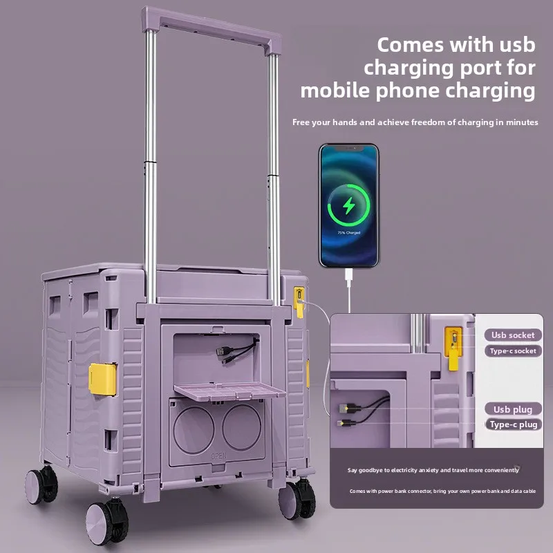 Outdoor Camping Trolley - عربة تسوق قابلة للطي متعددة الاستخدامات