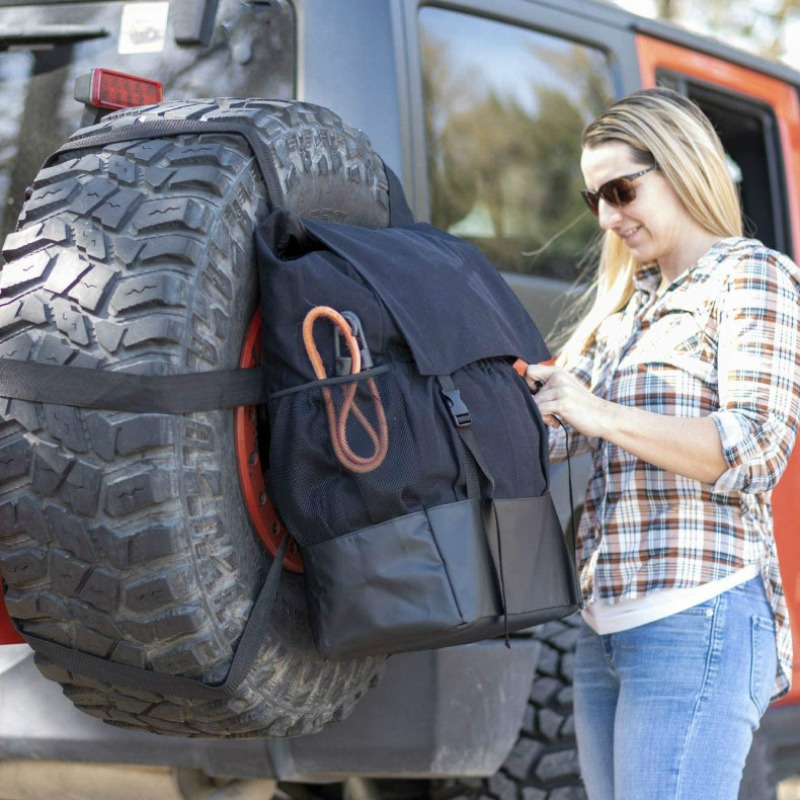 Outdoor Camping Bin - حقيبة قمامة لتخزين إطارات السيارات ،