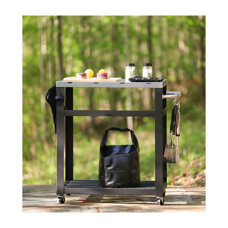 Outdoor Camping Kitchen Table - AJUNION المحمولة في الهواء الطلق الإعدادية