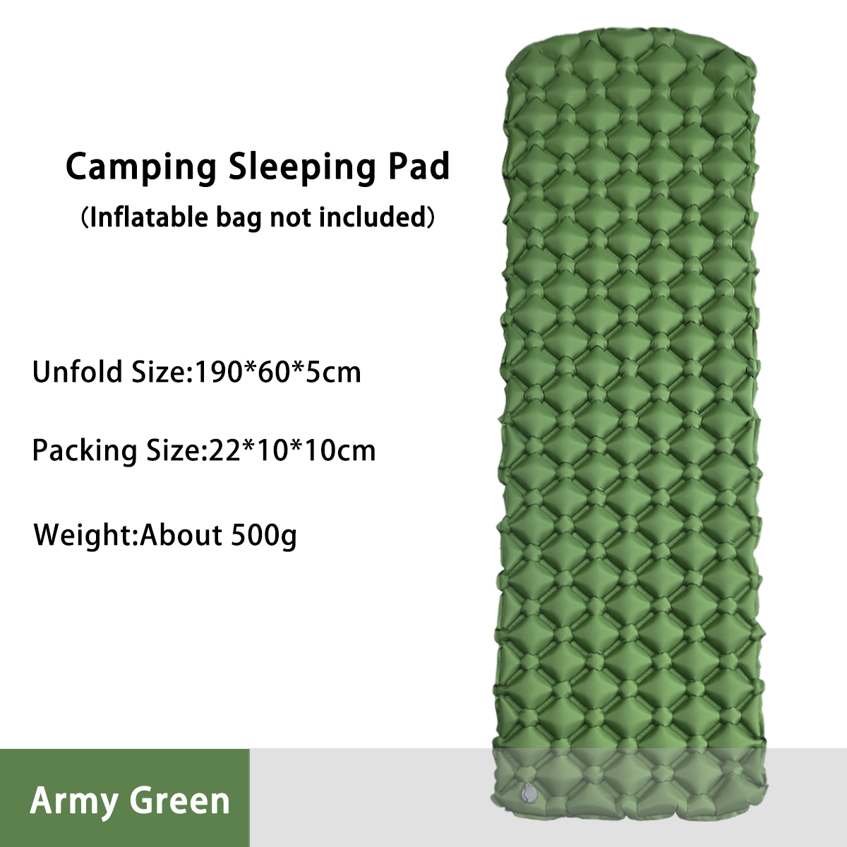 Outdoor Camping Rugs - فراش قابل للنفخ للتخييم، سرير مخيمات