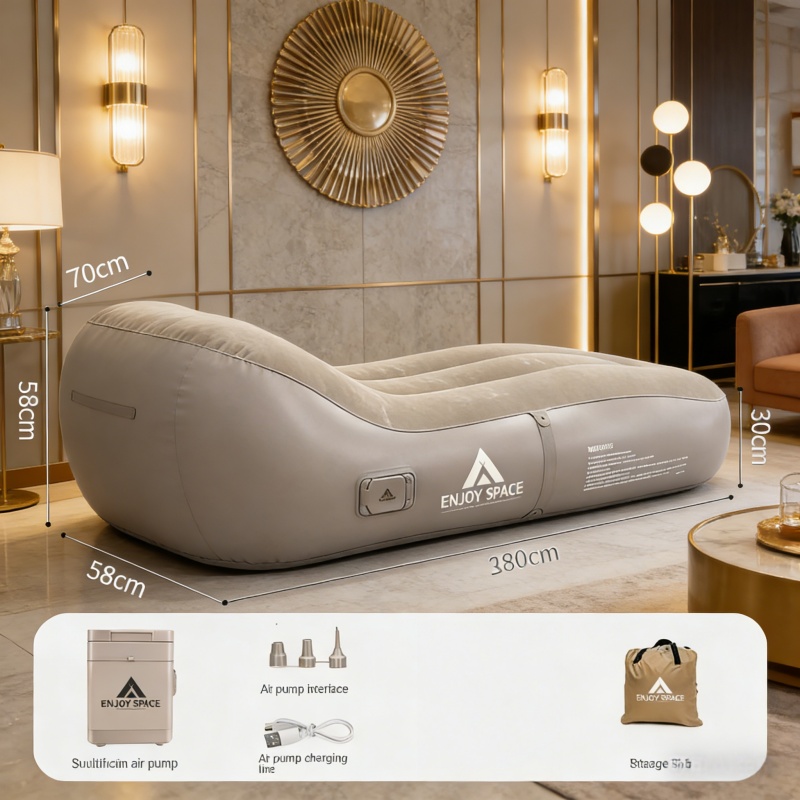 كرسي استرخاء قابل للنفخ ذاتيًا - مراجعة Outdoor Camping Lounge Chairs وسعره