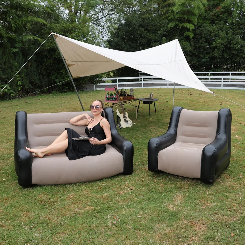 سرير هوائي قابل للنفخ، أريكة ق - مراجعة Outdoor Indoor Camping وسعره