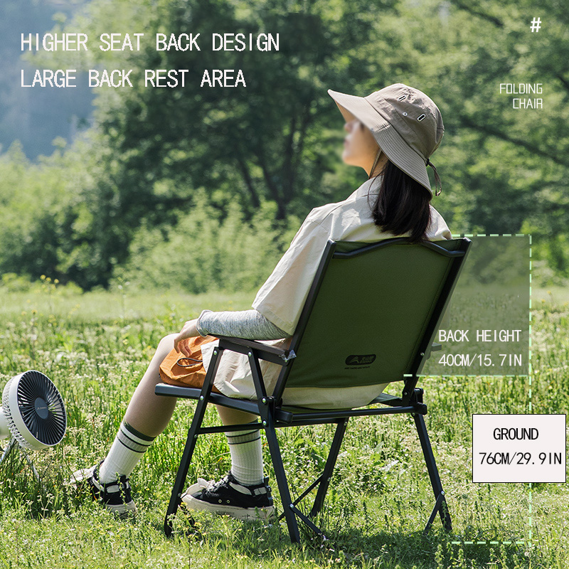 BISINNA-كرسي تخييم قابل للطي ف - مراجعة Outdoor Camping Lounge Chairs وسعره