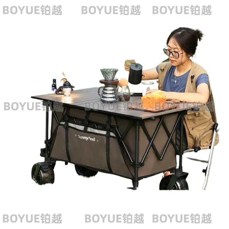 عربة تخييم قابلة للطي من ساني  - مراجعة Outdoor Camping Trolley وسعره