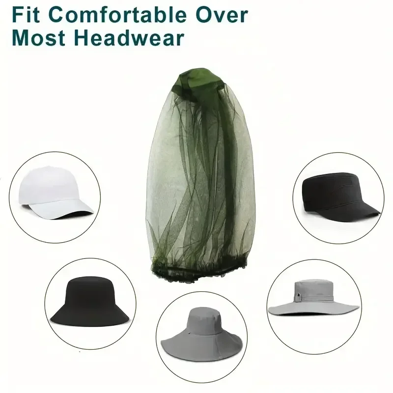 غطاء رأس مضاد للبعوض مع شبكة و - مراجعة Outdoor Camping Mosquito Net وسعره