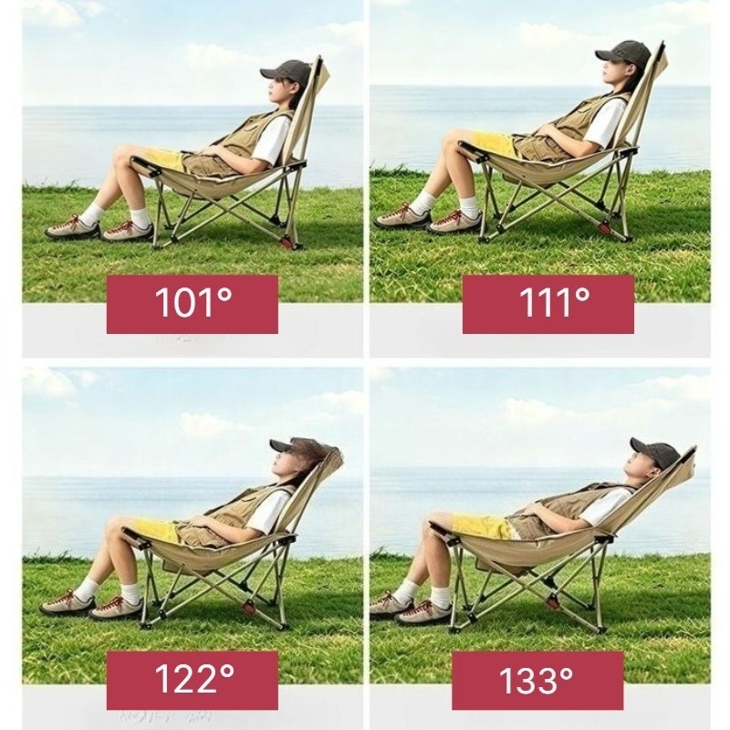 كرسي تخييم مبطن قابل للطي مع م - مراجعة Outdoor Camping Lounge Chairs وسعره