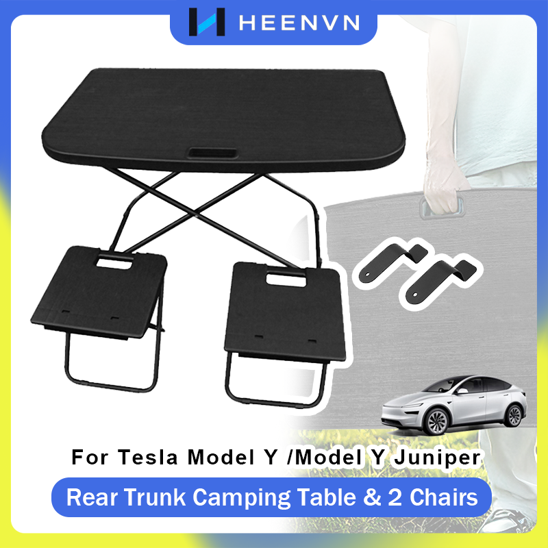 طاولة وكراسي قابلة للطي للتخيي - مراجعة Outdoor Camping Table With Storage وسعره