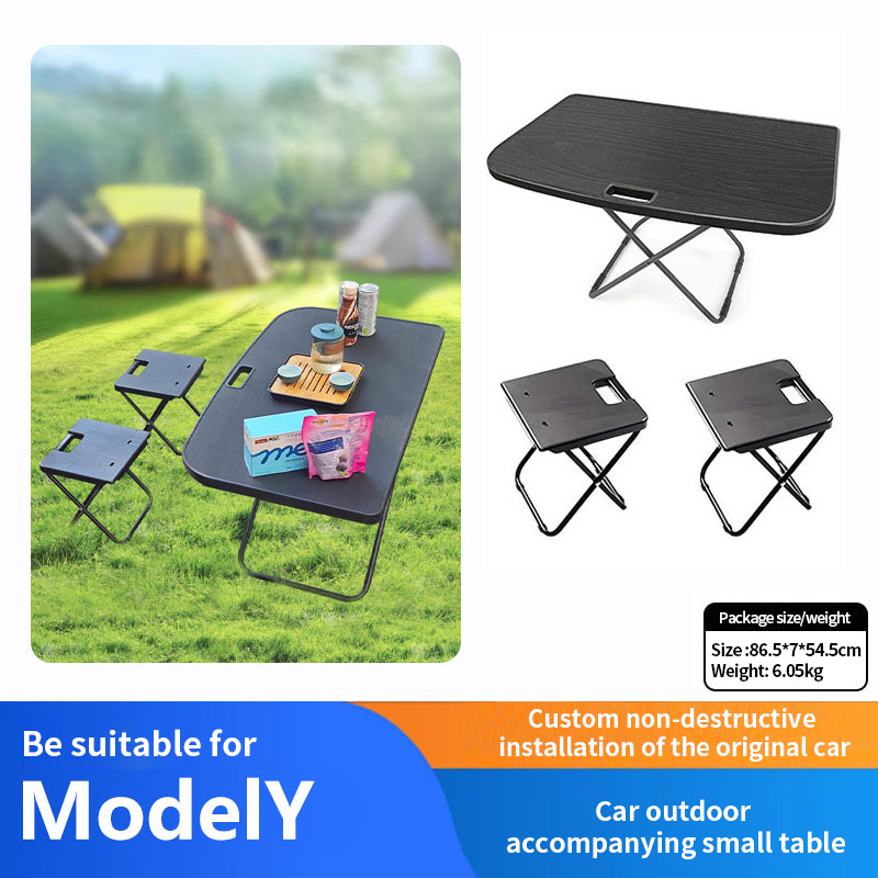 طاولة وكراسي قابلة للطي للتخيي - مراجعة Outdoor Camping Table With Storage وسعره