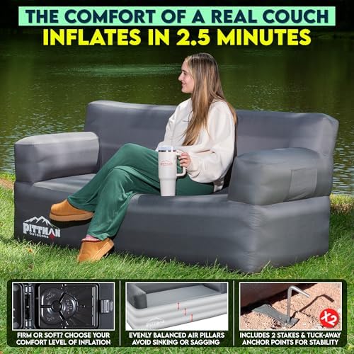 بيتمان - أريكة قابلة للنفخ مع  - مراجعة Outdoor Indoor Camping وسعره