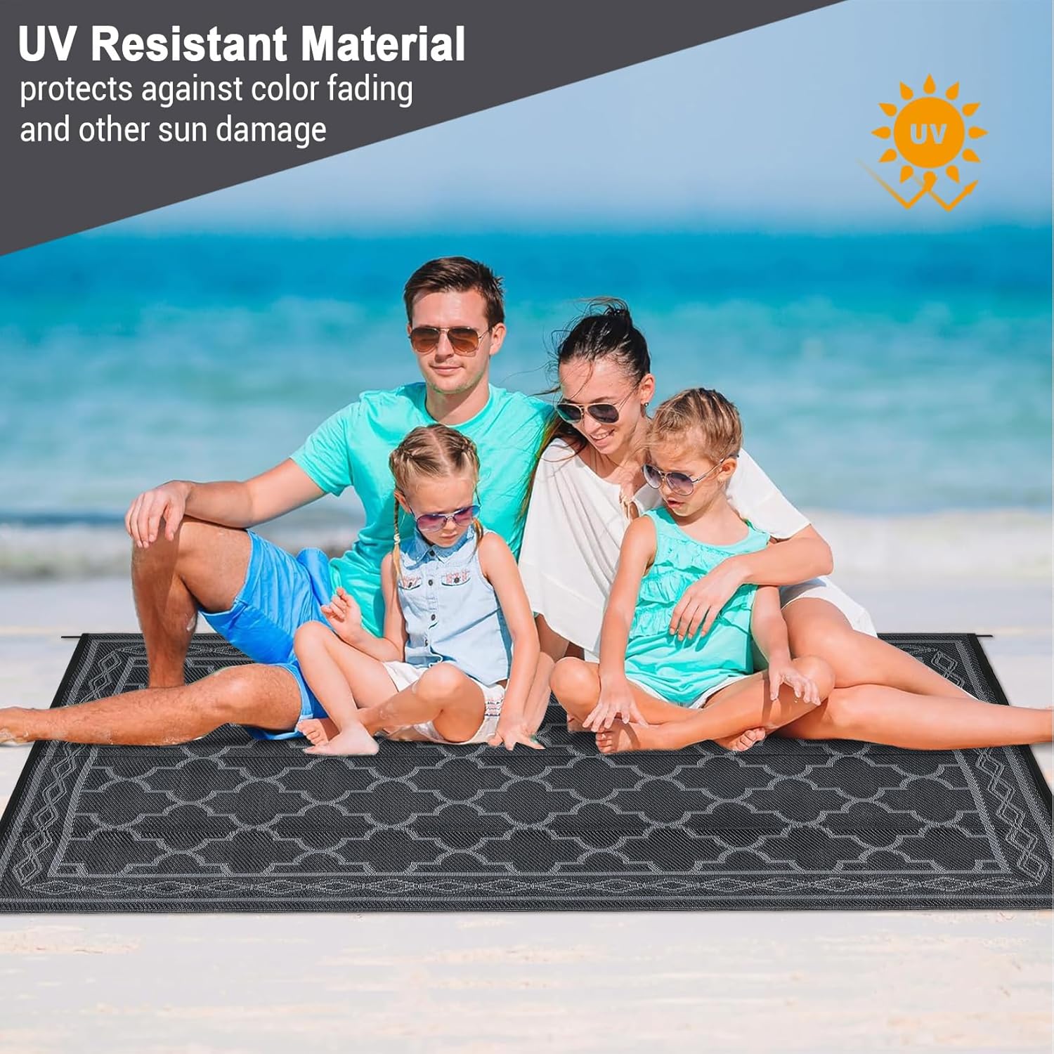 سجادة بلاستيكية خارجية 8×10 قد - مراجعة Outdoor Camping Rugs 8X10 وسعره