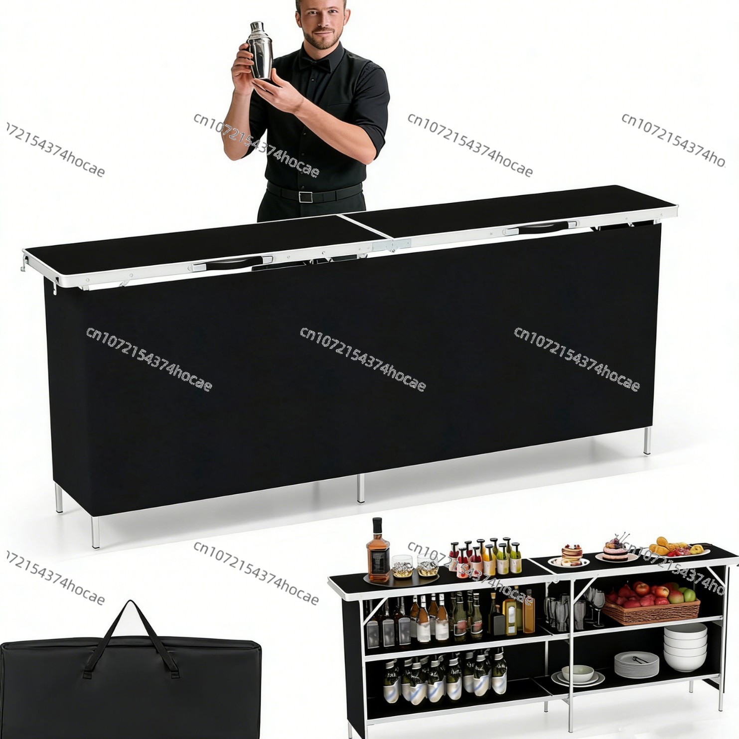 طاولة قابلة للطي من سبائك الأل - مراجعة Outdoor Camping Table With Storage وسعره