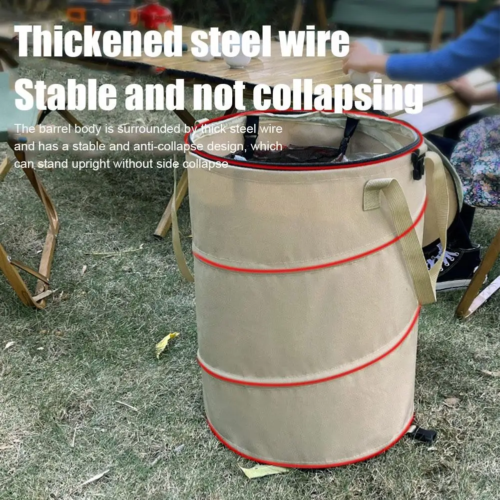 التخييم سلة المهملات المنبثقة  - مراجعة Outdoor Camping Bin وسعره