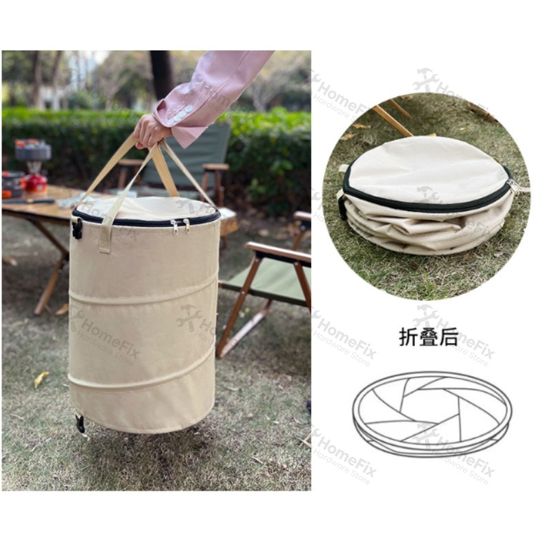 سلة مهملات قابلة للطي للاستخدا - مراجعة Outdoor Camping Bin وسعره