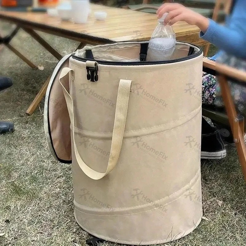 سلة مهملات قابلة للطي للاستخدا - مراجعة Outdoor Camping Bin وسعره