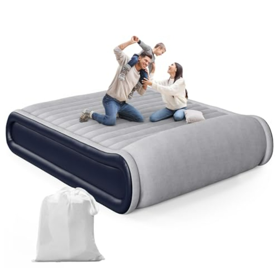 فراش هوائي كوين مع مضخة مدمجة  - مراجعة Camp Pillow Compressible وسعره