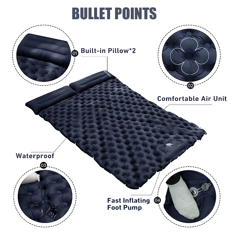 WESTTUNE مرتبة مزدوجة قابلة لل - مراجعة Camp Pillow Compressible وسعره