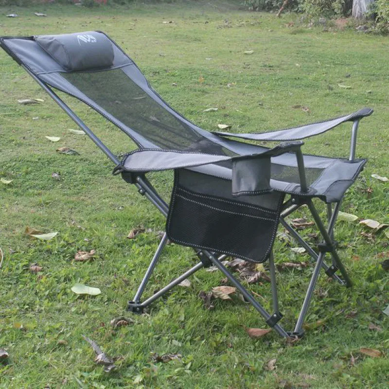كرسي صيد قابل للطي والاستلقاء  - مراجعة Outdoor Camping Lounge Chairs وسعره