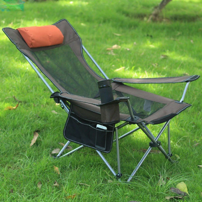 كرسي صيد قابل للطي والاستلقاء  - مراجعة Outdoor Camping Lounge Chairs وسعره