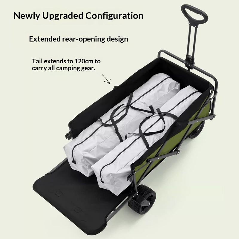 عربة تخزين قابلة للطي بأربع عج - مراجعة Outdoor Camping Table With Storage وسعره