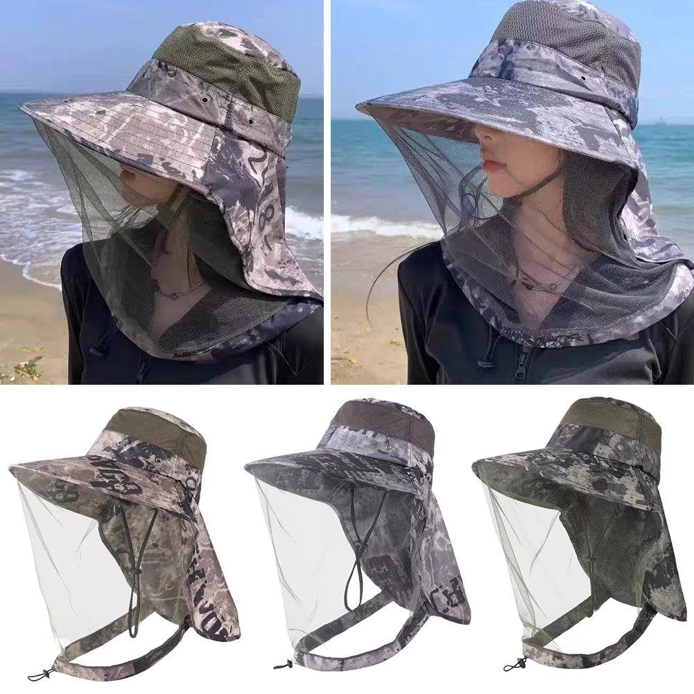 قبعة صيد بحافة عريضة قابلة للط - مراجعة Outdoor Camping Mosquito Net وسعره