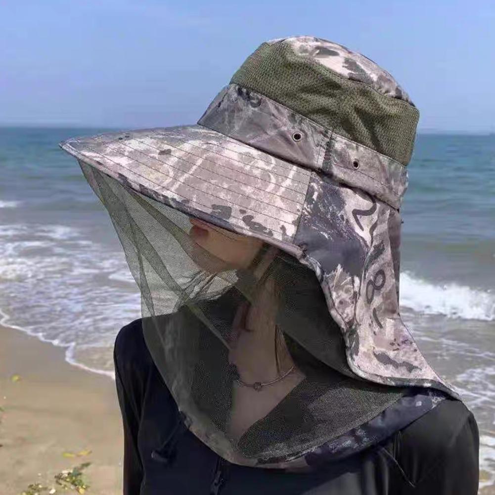 قبعة صيد بحافة عريضة قابلة للط - مراجعة Outdoor Camping Mosquito Net وسعره