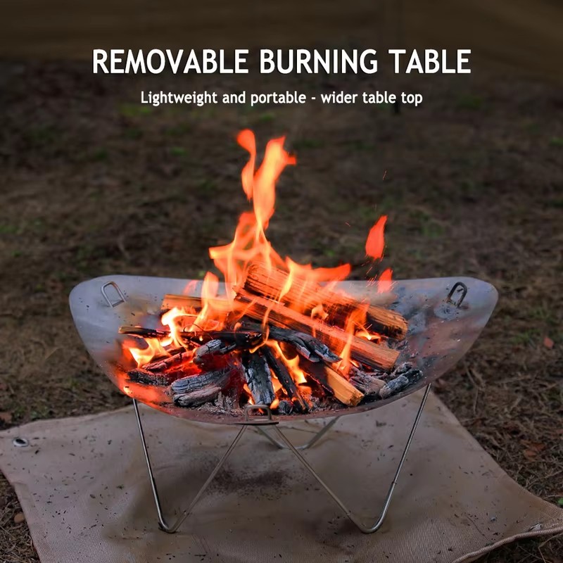 موقد خشب محمول من الفولاذ المق - مراجعة Outdoor Camping Wood Stove وسعره