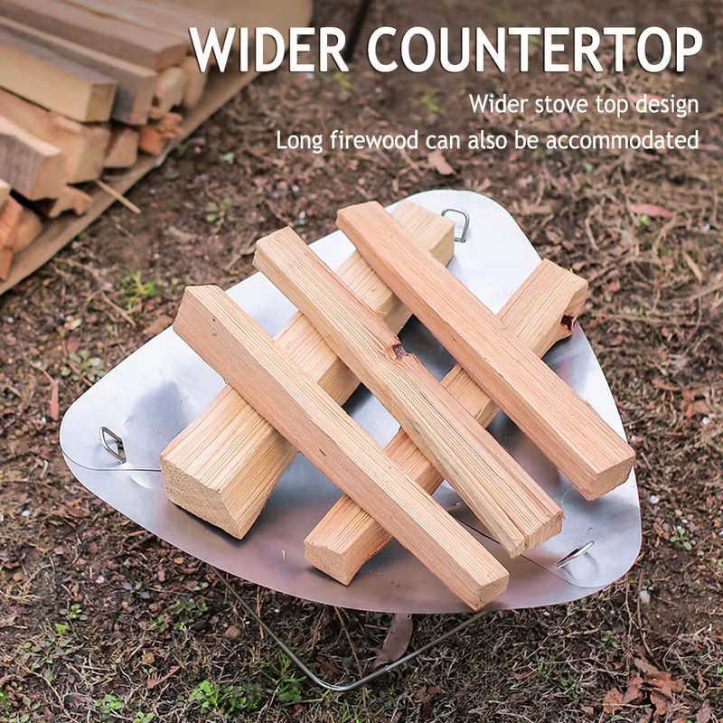 موقد خشب محمول من الفولاذ المق - مراجعة Outdoor Camping Wood Stove وسعره