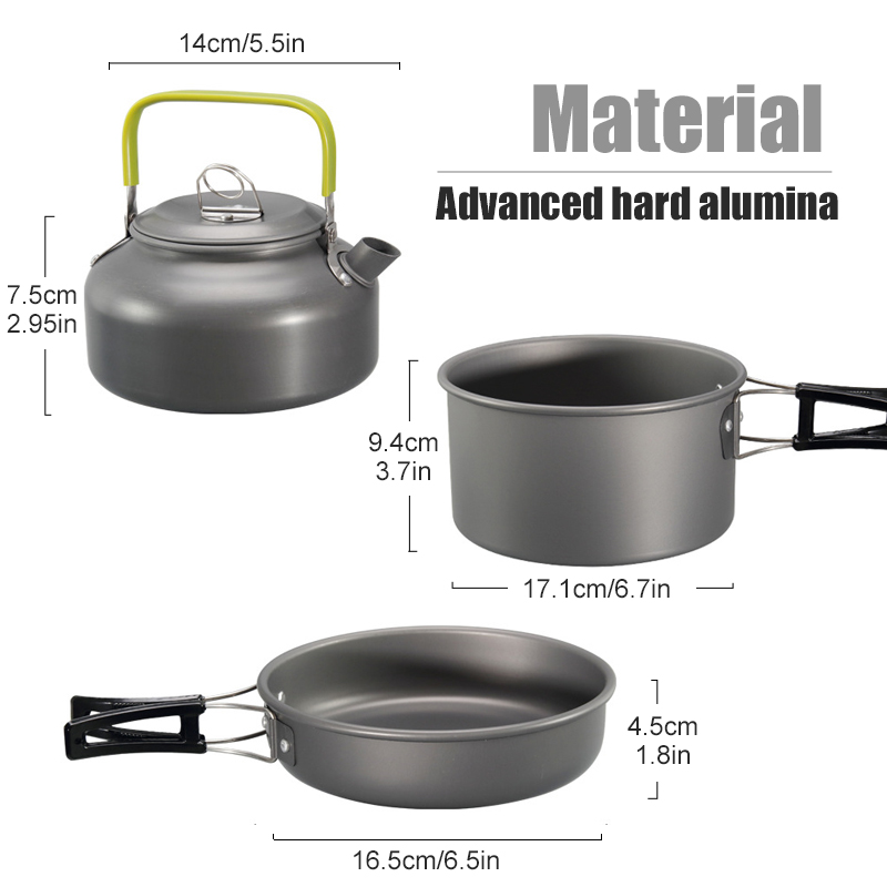 WESTTUNE التخييم طقم حلل استان - مراجعة Outdoor Camping Kitchen Table وسعره