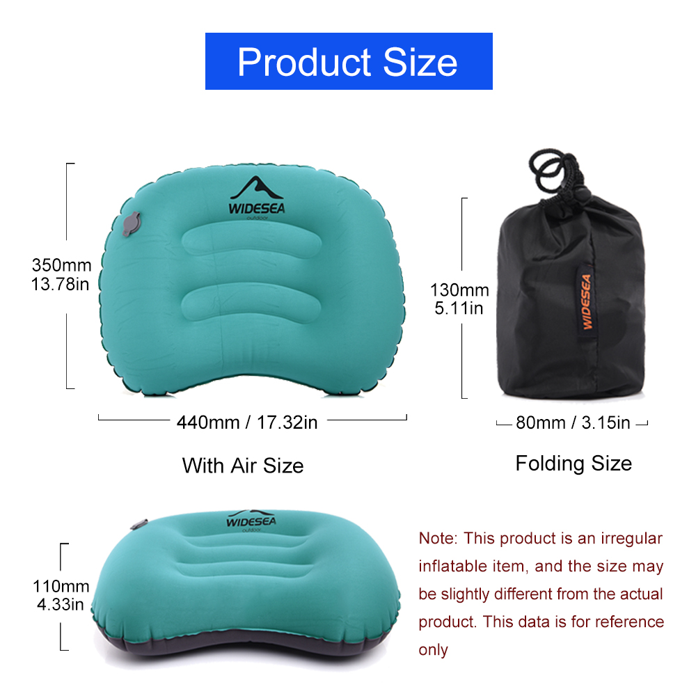 Widesea المحمولة وسادة قابلة ل - مراجعة Camp Pillow Compressible وسعره