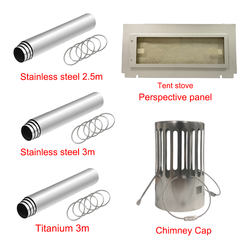 غطاء مدخنة موقد التخييم الخشبي - مراجعة Outdoor Camping Wood Stove وسعره