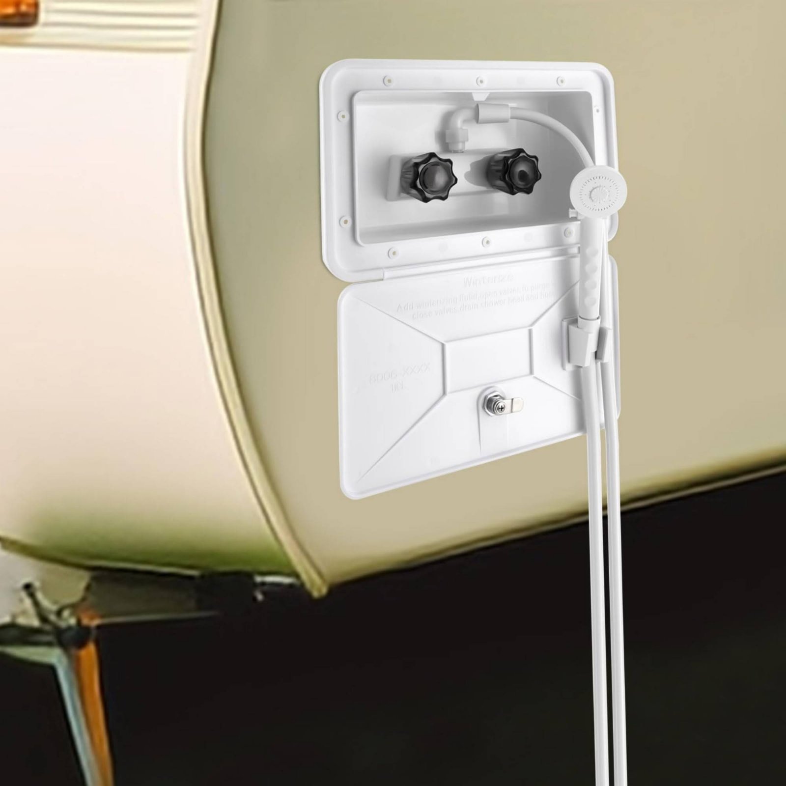 صندوق دش خارجي مدمج للمركبات ا - مراجعة Outdoor Camping Box وسعره