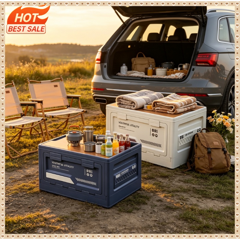 صندوق تخزين خارجي قابل للطي لل - مراجعة Outdoor Camping Storage Box وسعره