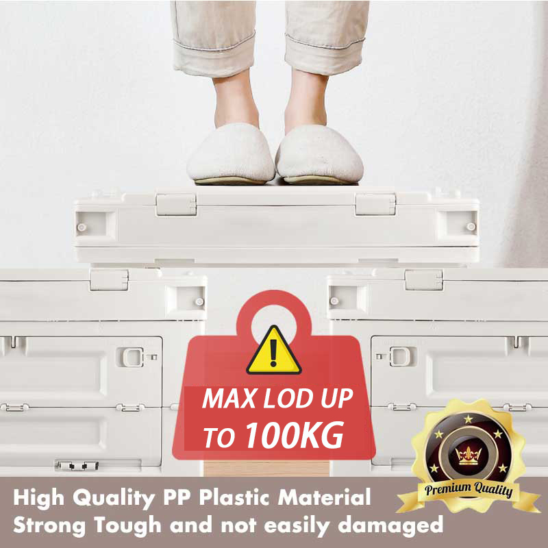 65L PP صندوق تخزين قابل للطي س - مراجعة Outdoor Camping Bin وسعره