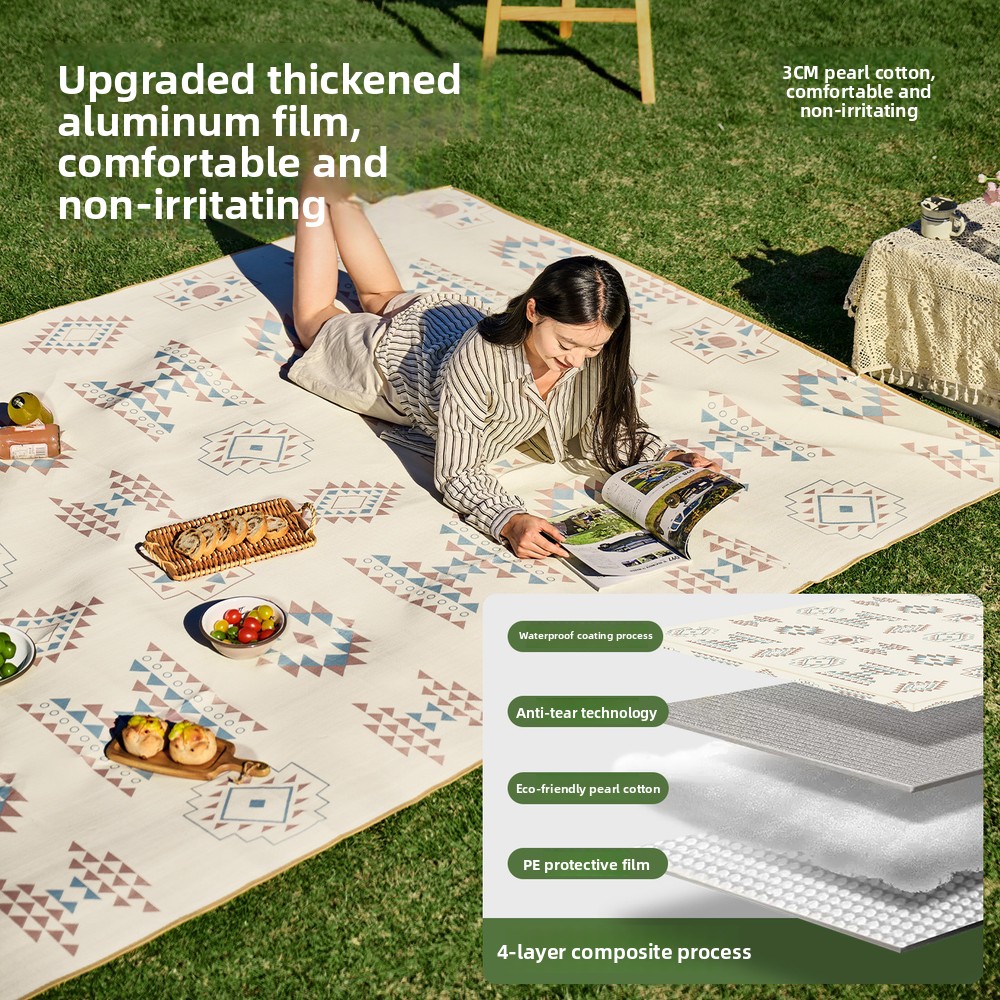 بساط نزهة سميك مقاوم للماء، بس - مراجعة Outdoor Camping Rugs وسعره