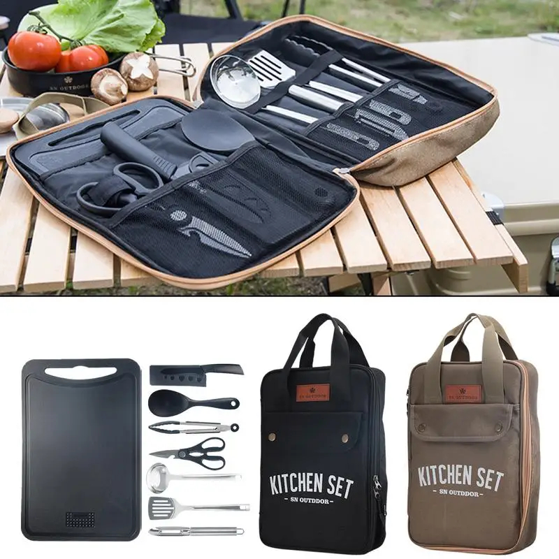 طقم أدوات طهي للتخييم مكون من  - مراجعة Outdoor Camping Kitchen Table وسعره