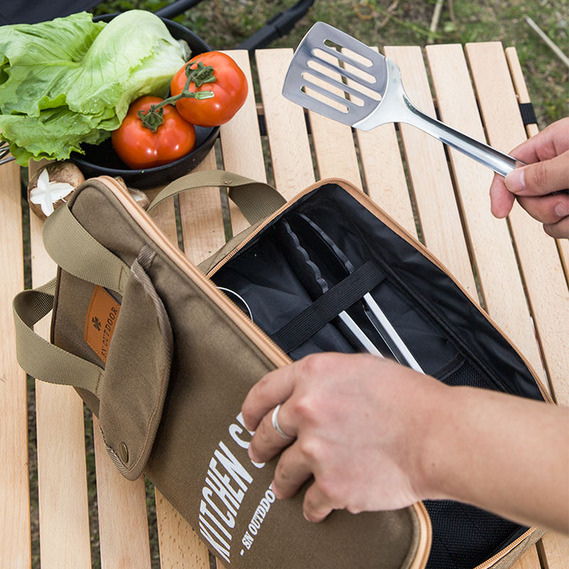طقم أدوات طهي للتخييم مكون من  - مراجعة Outdoor Camping Kitchen Table وسعره