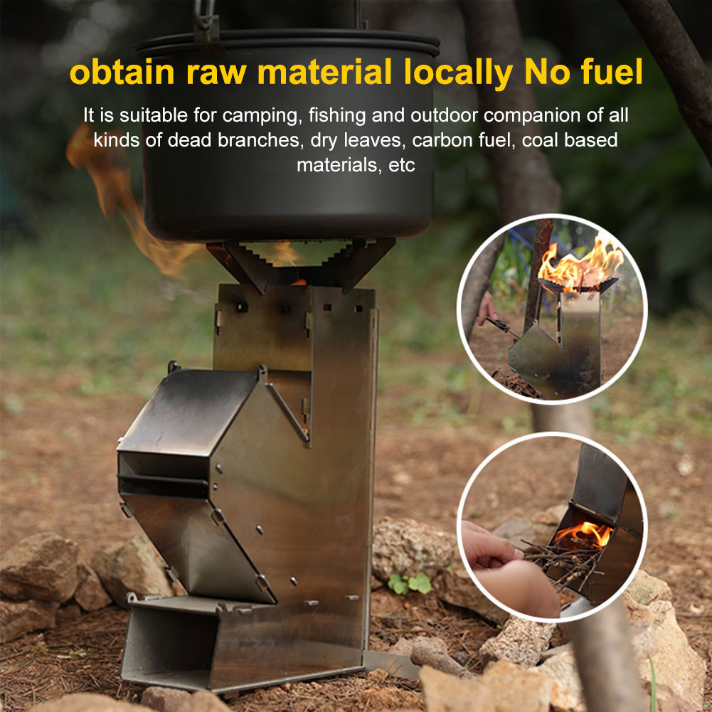 موقد خشب محمول قابل للفصل من ا - مراجعة Outdoor Camping Wood Stove وسعره
