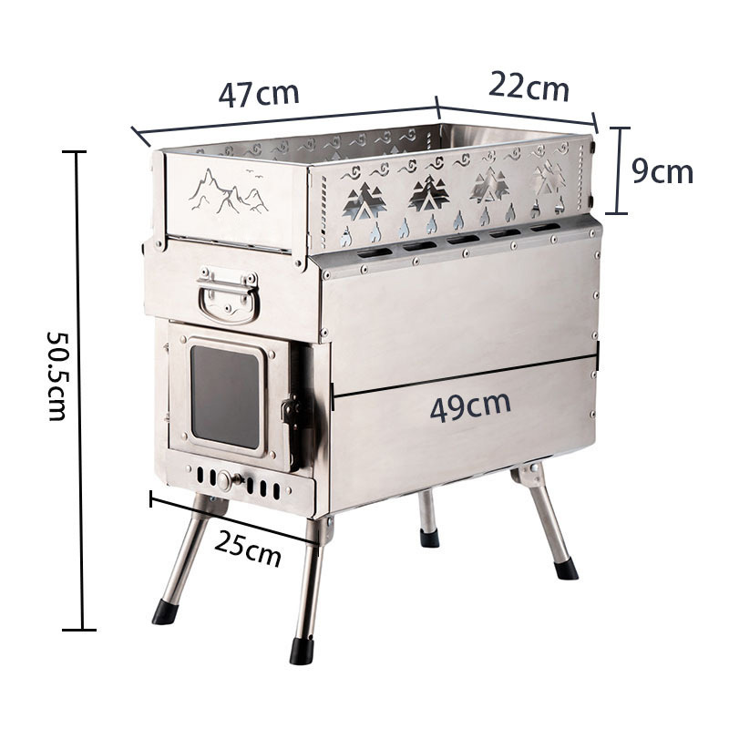 Portable Sauna Stove Wood-Burn - مراجعة Outdoor Camping Wood Stove وسعره