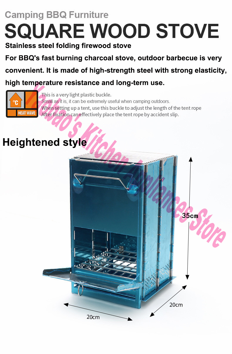 موقد خشبي للتخييم في الهواء ال - مراجعة Outdoor Camping Wood Stove وسعره