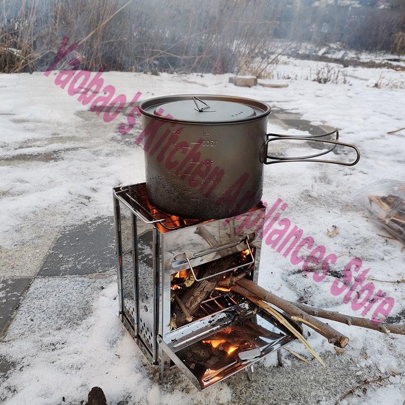 موقد خشبي للتخييم في الهواء ال - مراجعة Outdoor Camping Wood Stove وسعره