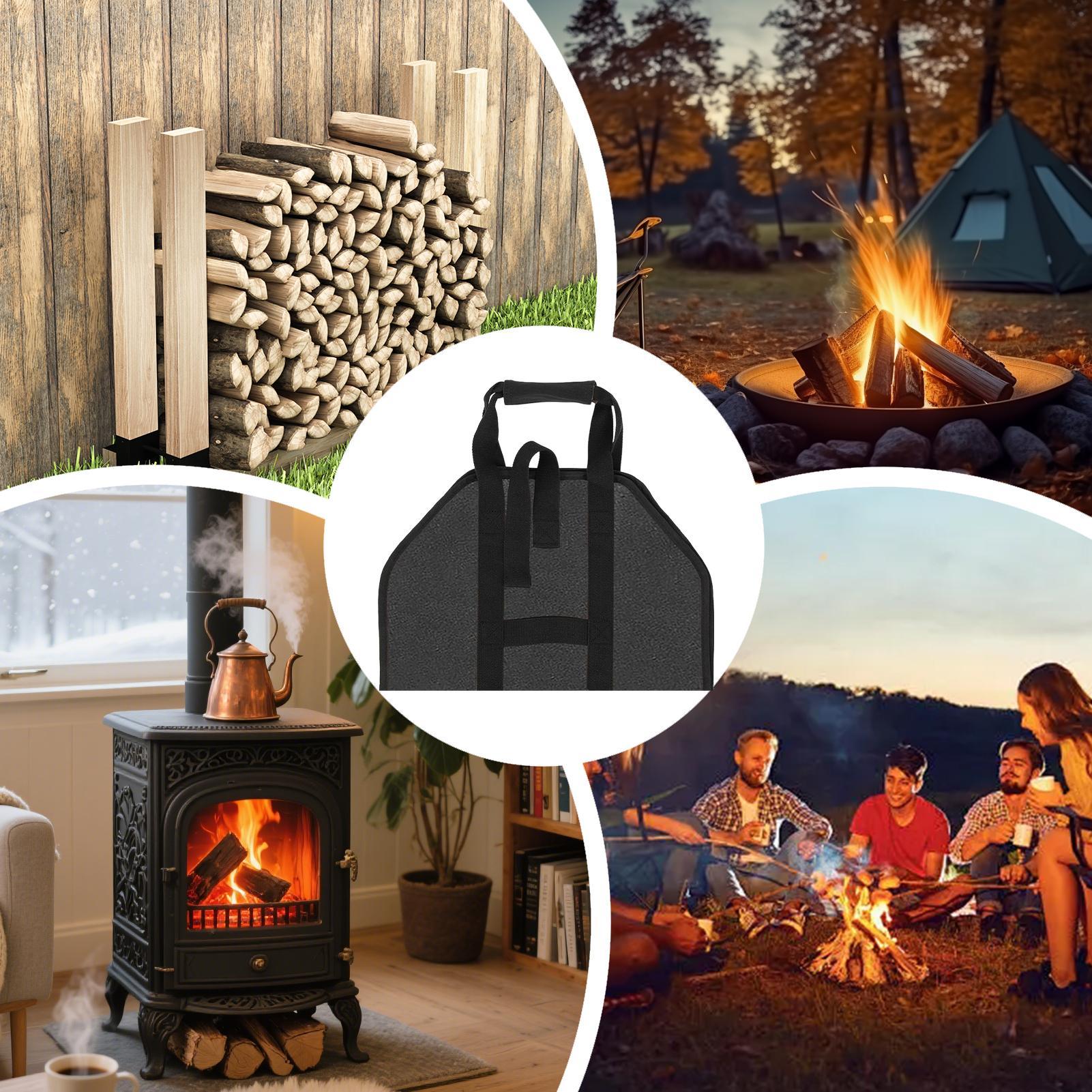 الحطب الناقل كبير حقيبة محمولة - مراجعة Outdoor Camping Wood Stove وسعره
