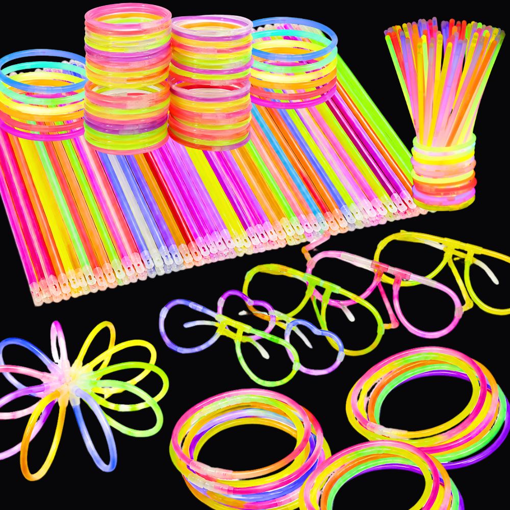 64/121 قطعة من عصي الإضاءة الف - مراجعة Glow Sticks Survival وسعره