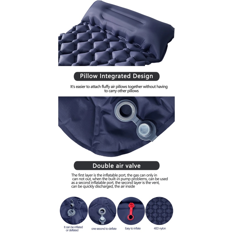 وسادة نوم قابلة للنفخ للتخييم  - مراجعة Camp Pillow Compressible وسعره
